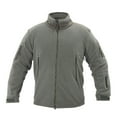 thumbnail image 1 of IROINNID Men's Shearling Long Sleeve Solid Color Leisure Outdoor Stand-up Collar Fleece Thickened Warm Sport Fleece Jacket, 1 of 9