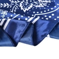 thumbnail image 6 of Vintage Paisley Print Square Silk Scarf for Women, 35-inch Large Fashion Neck Scarf, Lightweight Satin Head Scarf and Hair Accessory Navy, 6 of 6
