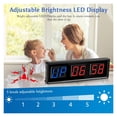 thumbnail image 2 of Programmable Remote Control LED Timer Interval Timer Garage Timer Sports Training Clock Gym Timer, 2 of 6