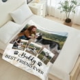 thumbnail image 5 of JML USA Print Custom Flannel Blanket, Personalized Soft Throw with Photo & Text, Fast Express Shipping, 4 Photos, Perfect Pet Blanket, 5 of 7