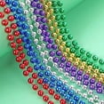 thumbnail image 2 of relayinert 48PCS Loose Set - Violet, Silver, Gold, Green, Party Beads, Reusable Carnival Lightweight, Decoration (6MM84cm), 2 of 6