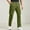 Army Green, variant on George Mens Relaxed Fit Cargo Pants With Stretch, Elastic Waist Straight Pants with Pockets, Men's and Big Men's Yellow,Size XL