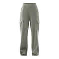 thumbnail image 5 of No Boundaries Brushed Knit Waffle Cargo Sleep Pants, 31” Inseam, Women’s and Women's Plus, 5 of 5