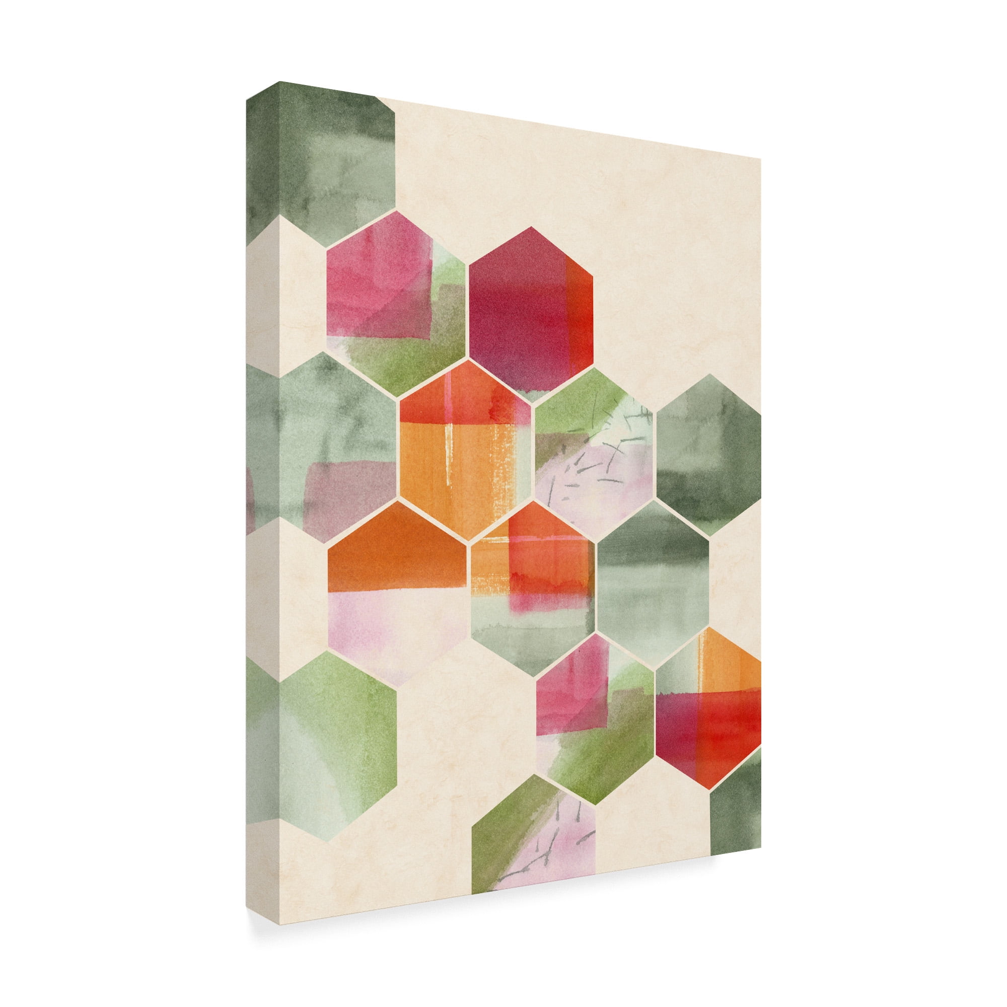 Trademark Fine Art 'Color Pop Honeycomb I' Canvas Art by Grace Popp