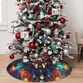 thumbnail image 5 of Picia Mystic Wolf Dreamcatcher Print Christmas Tree Skirt , Christmas Tree Skirt Ornaments for Merry Christmas Holiday Party Decorations Indoor Outdoor-48", 5 of 7