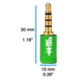 thumbnail image 2 of Mic-Lock de 3,5 mm para puerto de auriculares - Protección de audio y datos del micrófono - Protector de privacidad para portátiles, smartphones, tablets y ordenadores (verde, paquete individual), 2 of 5