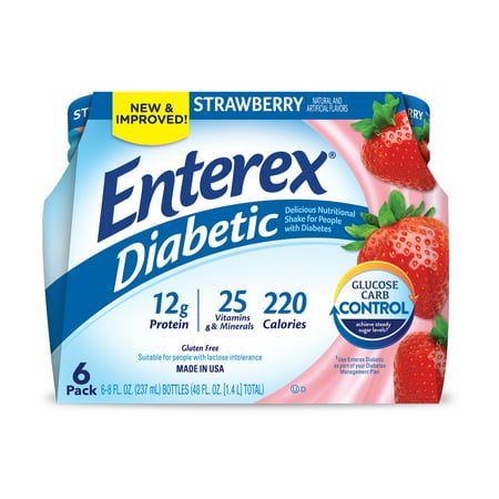 Enterex Diabetic Strawberry 8oz. 6pk