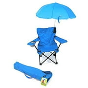 KUF KIDS Umbrella Camping Chair with Matching Shoulder Bag, Light Blue