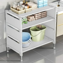 InsCrazy Shoe Cabinet Multi-layer Shoe Rack Dusts-proof Stackable Shoe Rack Storage for Kitchen Bathroom Laundry Room Office