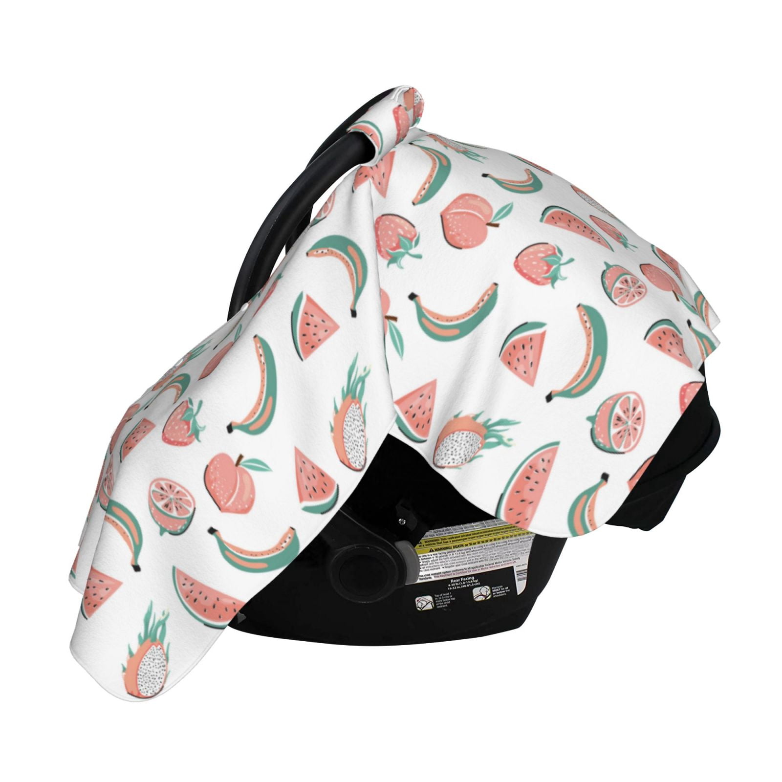 Naloa Fruit Baby Car Seat Cover, Breathable Baby Carrier Cover, Multiuse Baby Carrier Cover & Nursing Breastfeeding Cover