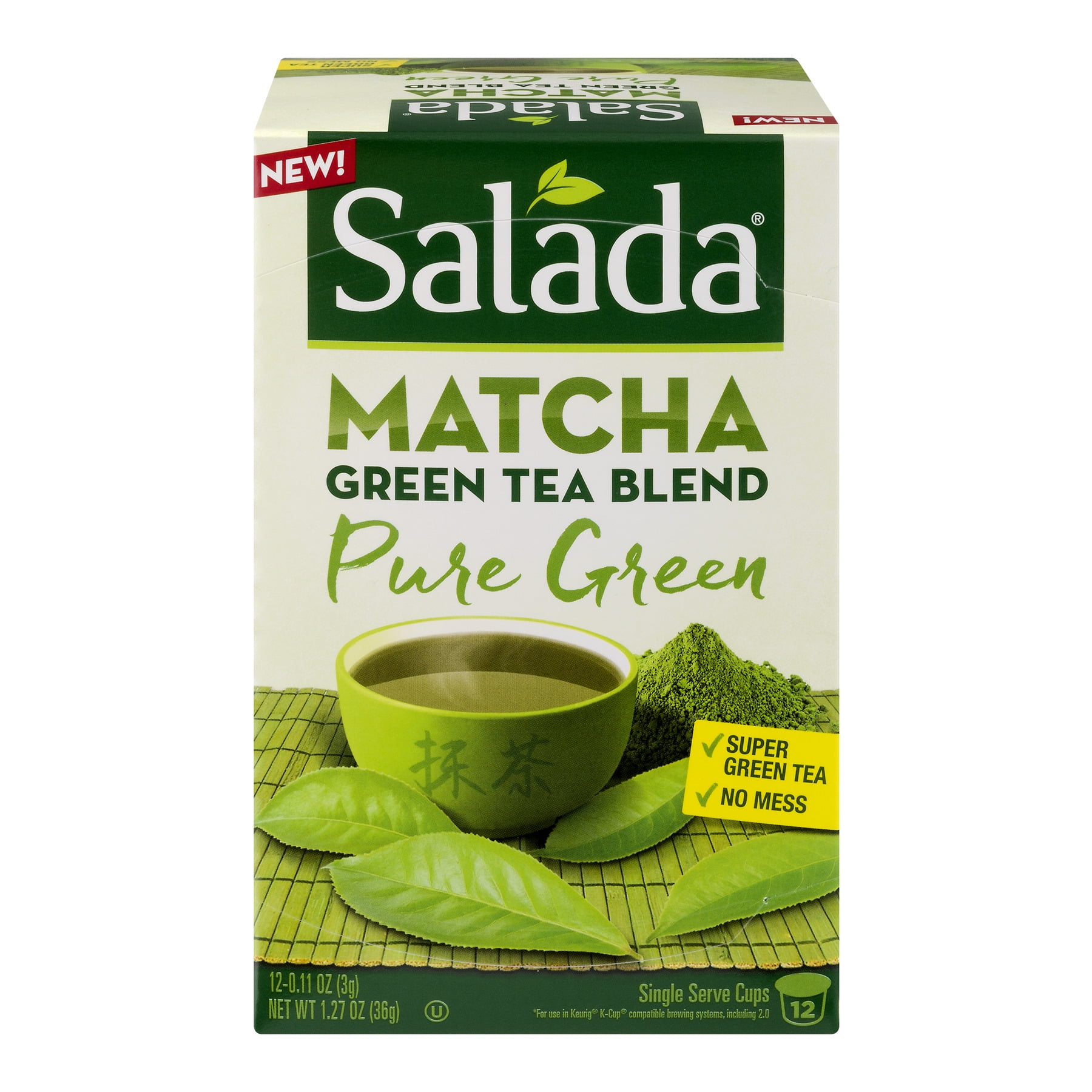 Salada® Matcha Pure Green Tea Blend Tea Bags 120.11 oz. Cups Walmart