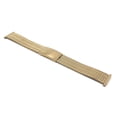 thumbnail image 2 of Bandini 19mm Gold Tone Stainless Steel Stretch Watch Strap for Men, Straight End, Adjustable Length Metal Expansion Watch Band, No Buckle, 2 of 6