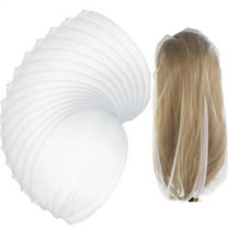 10 Pcs Dust-Proof Wig Storage Bags,Happon Portable Wig Holder & Organizer,Transparent Hair Extension Holder,Wigs Organizer Bag for Home Travel Use