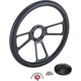 thumbnail image 2 of Forever Sharp 1099,HW14B,HB5 14 In Black Muscle Steering Wheel, 2 of 8