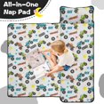 thumbnail image 4 of Monster Cartoon Truck Gray Pattern Teens Toddler Nap Mat with Pillow, Sleeping Mat Bag for Preschool Daycare 59"x22", 4 of 6