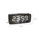 thumbnail image 3 of Reloj despertador digital LED con radio FM, pantalla de 7 pulgadas, carga USB, Negro, 3 of 9