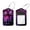 multicolored 2, variant on 2 PCS Luggage Tag for Suitcase Bag Tags for Backpacks Baggage Handbag School Instrument Tag Label, Night Flowers Raccoon