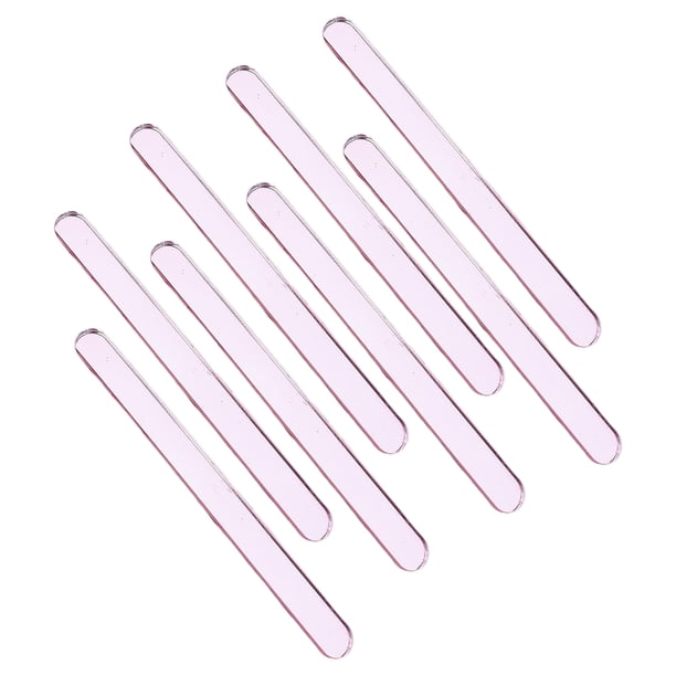 Yuarrent 50 piezas de palitos de paleta de acrílico para el hogar, palitos reutilizables de Color sólido Simple profesional para el hogar, accesorio Cocina y Comedor Oro rosa Yuarrent HA045463-02