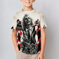 thumbnail image 2 of Beetlejuice Kid Shirts Unisex Casual Tops 3D Print Graphic Tees Short Sleeve T Shirts for Boys Girls 140CM, 2 of 8