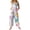 Light Purple(Colorful Easter Egg Print), variant on Easter Womens Jumpsuit Summer Colorful Easter Egg Print Sleeveless Jumpsuits Rompers Loose Fit Adjustable Strap Jumpsuits Baggy Cotton Linen Holiday Overalls With Pockets Multicolor XXL