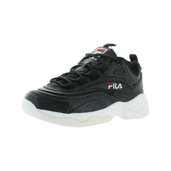 Fila Women's Ray Black / Red White Ankle-High Sneaker - 9.5M
