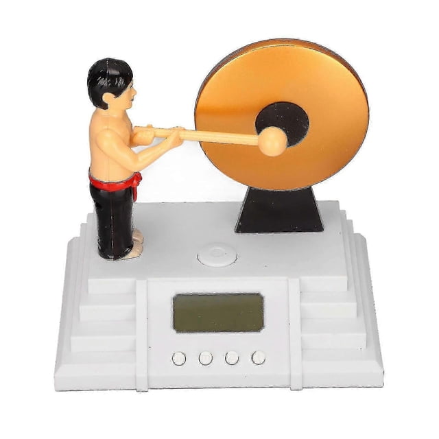Digital Alarm Clock - Perfect For Heavy Sleepers, With Gong Stick And Screen Backlight