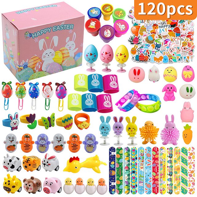 Nuevo juego de juguetes de recuerdo de fiesta DIY de huevo abierto de plástico pintado impreso con huevos de Pascua