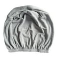 thumbnail image 2 of DOLITY Ottoman Cover Removable Solid Color Foot Stool Cover for Bedroom Living Room Gray, 2 of 9