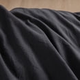 thumbnail image 7 of BESTOUCH Duvet Cover Set Oversized King 100% Washed Cotton Linen Feel Soft Chic Lightweight 3Pcs (Deep Black, 120"x98"), 7 of 7