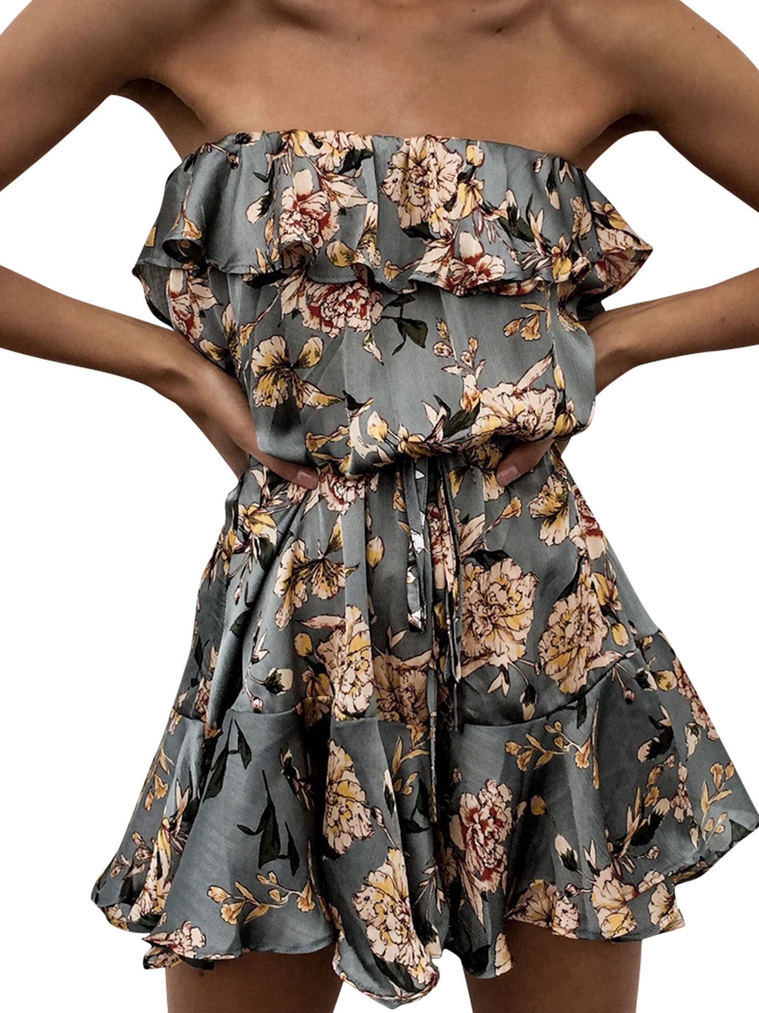 walmart floral jumpsuit