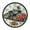 Old Train with Flowers, variant on Voice Activated Clock with Glow Light 12 Inch Large Silent Wall Clock Battery Operated for Home Decor Old Train with Flowers
