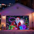 thumbnail image 2 of Decoraciones de Navidad Al Aire Libre Banner de la Puerta Del Garaje de Navidad Decoración de Tela de Fondo 6x13Ft Brillo en la Oscuridad Santa Elfos Decoraciones de Navidad Al Aire Libre, 2 of 7