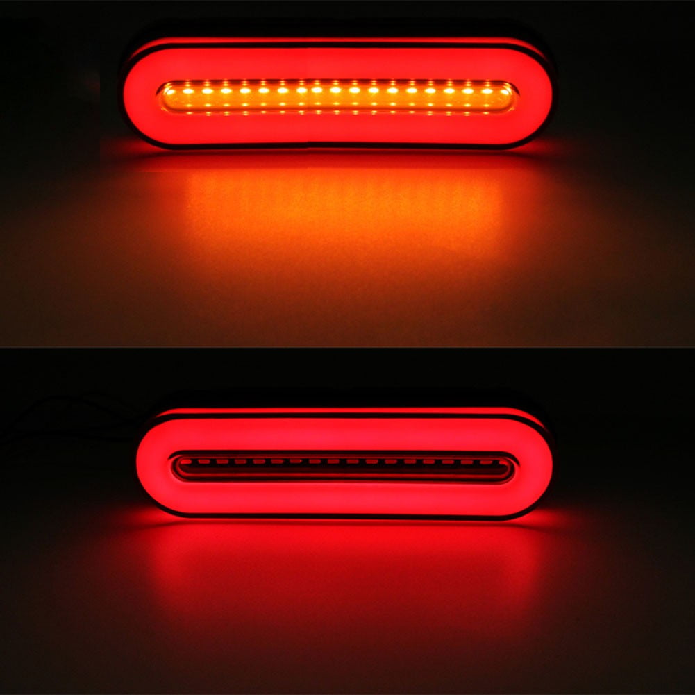 Motorcycle LED Running Brake Stop Turn Signal Tail Light Bar Flowing For ATV UTV