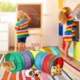 thumbnail image 3 of 3 Way Collapsible Rabbit Tunnel Rabbit Hide Small Animal Activity Tunnel Toy for Dwarf Rabbits Rabbits Guinea Pigs Cats, 3 of 5