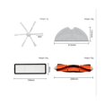 thumbnail image 2 of 20pcs Replacement For Xiaomimi Robot Vacuum Mop 2 Stytj03zhm Vacuum Cleaner Accessories Main Side B, 2 of 4
