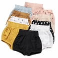 thumbnail image 4 of Baby Boy Girl & Toddler Cotton Shorts Diaper Cover Bloomers Cute Newborn Baby Boy Girl Cotton Bottom Infant Briefs PP Pants Diaper Cover Panties,A8,100, 4 of 10