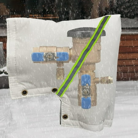 

Yanerim Water Meter Insulation Cover Keep Pipes Warm Protected Freezing Winter Temperatures Oxford Cloth Design Waterproof Insulated Cover