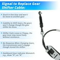 thumbnail image 2 of Unique Bargains No.33820-52481 Automatic Transmission Gear Shifter Cable for Toyota Yaris 2006-2016 Gearshift Control Lever Selctor, 2 of 4