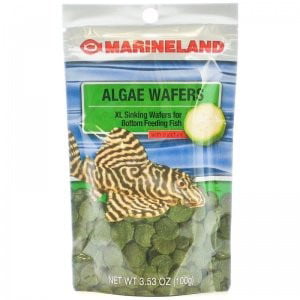 Marineland Algae Wafer XL Bottom Feeder Fish Food, 3.53-oz