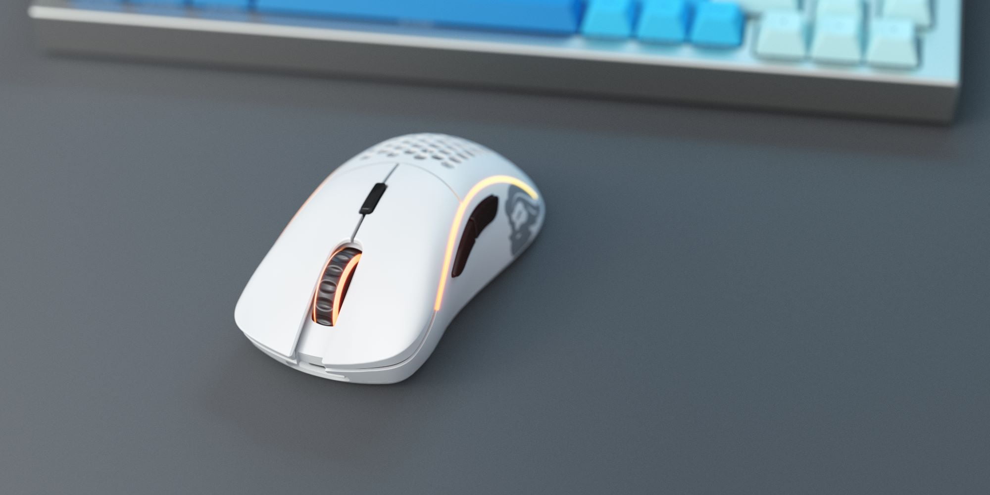 Glorious Model D Wireless Ultralight Honeycomb 68g RGB Gaming Mouse- Matte White