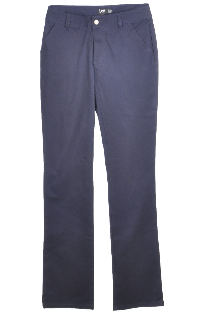 Lee Uniforms Big Girls' Junior "Curvey Fit" Straight Leg Pants (Juniors