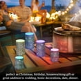 thumbnail image 4 of Yayeee Flameless Candles with Remote Flickering Battery Operated Multi Color Changing, Gothic Floral Print, 4 of 7