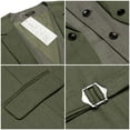 thumbnail image 6 of COOFANDY Men's Layered Suit Vest Business Dress Vests Formal Wedding Waistcoat Slim Fit, 6 of 7