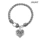 thumbnail image 2 of Corazón Bangle Charm Pulsera Rhinestone Maestro Mamá Ceystal Regalo Familia Cumpleaños Abuela Cadena Hija Pulseras, 2 of 5