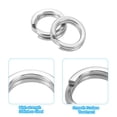 thumbnail image 4 of Unique Bargains , 0.32 x 0.2' Fishing Split Rings Fishing Swivel Stainless Steel Rings with Double Flattened Connectors,100 PACK, 4 of 6