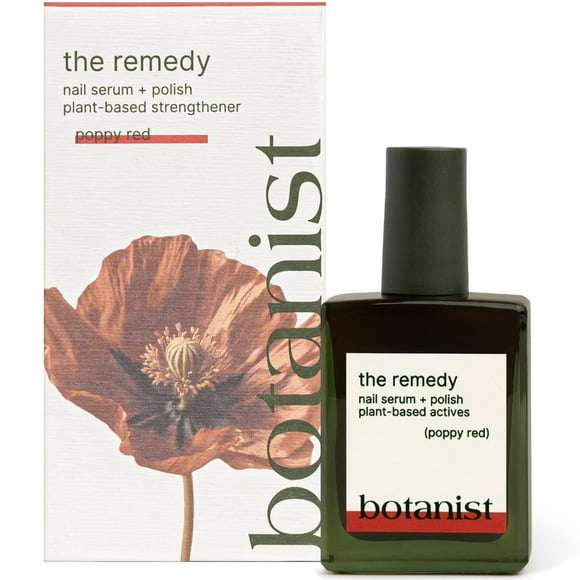 Esmalte fortalecedor de uñas Botanist The Remedy Poppy Red