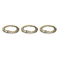 thumbnail image 3 of Thinsony Distinctive Gothic Punk Dragon Scale Bangle 48 inches Cool and Contemporary Light Gold 8.26 Inch 3Set, 3 of 6