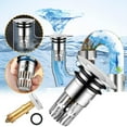 thumbnail image 1 of Filtro tapón para lavabo con recogedor de cabello | Filtro universal para desagüe con cesta extraíble de acero inoxidable | Compatible con desagües de 1.18 in | 2 anillos de goma (33mm, 40mm), 1 of 8