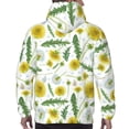 thumbnail image 7 of Sikiie Yellow Dandelions Men's Hoodie, Essentials Hoodie, Sweatshirt, Pullover Hooded Sweatshirt for Men-3X-Large, 7 of 7