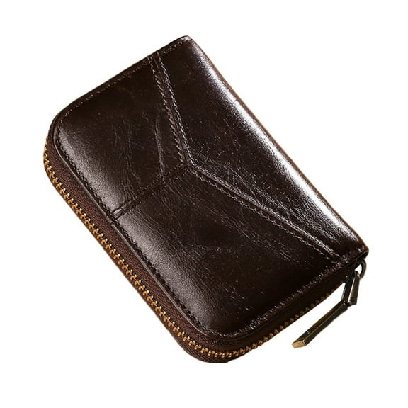 Masteelf  Trifold Zippered Coin Card Holder Bank Case Miss Travel